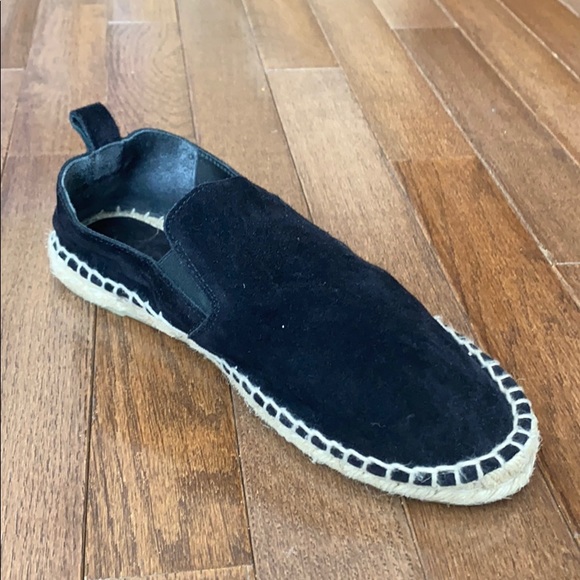 Vince Black Robin Suede Espadrilles Size 7 - Picture 10 of 10